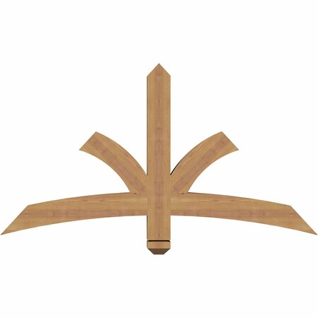 Ekena Millwork Davenport Timber Gable Bracket, Western Red Cedar, 48"W x 26"H x 3 1/2"D x 3 1/2"F, 13/12 Pitch GBW048X26X0404DAV00SWR